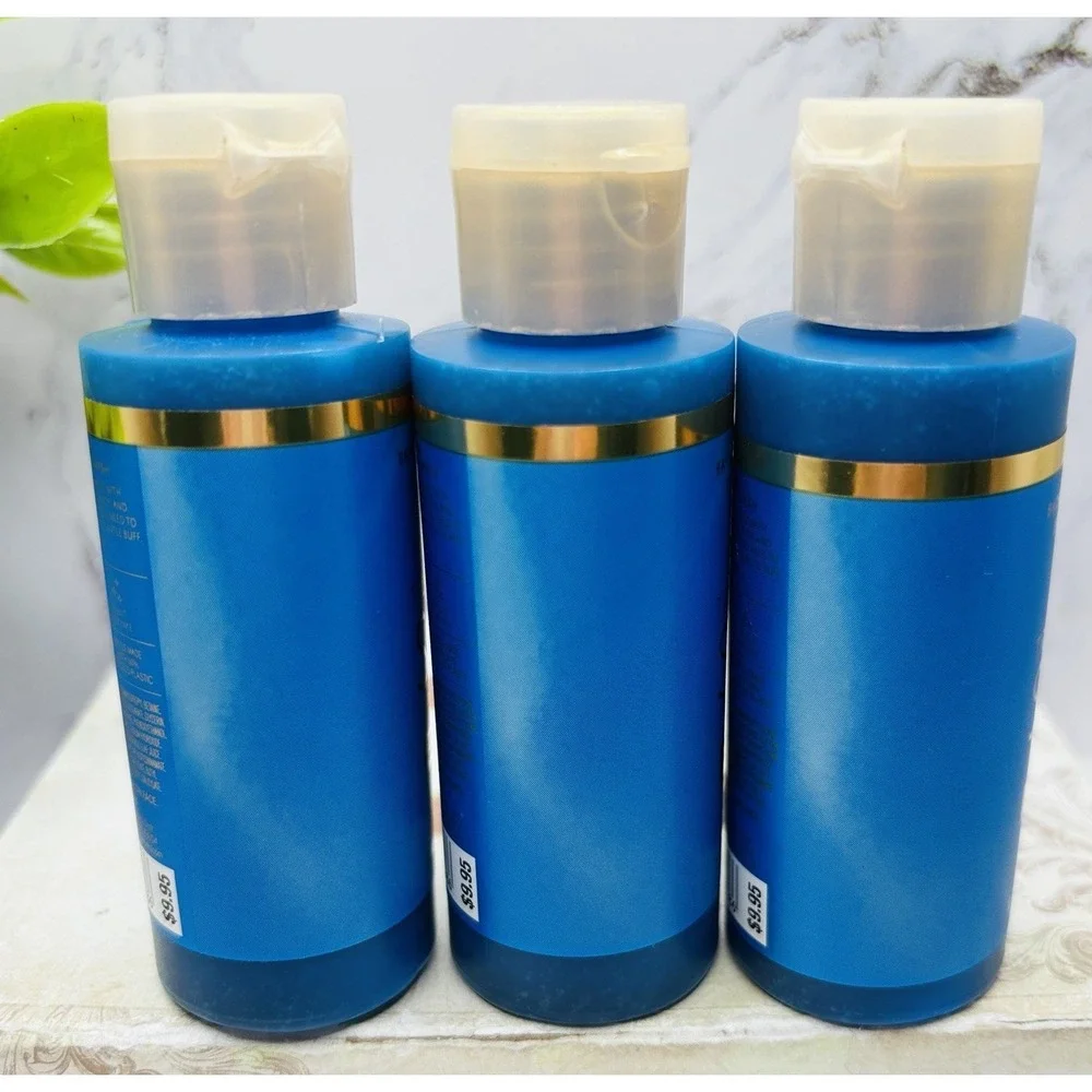 Bath & Body Works True Blue Spa Exfoliating Body Wash 2 oz Travel Size Lot 3